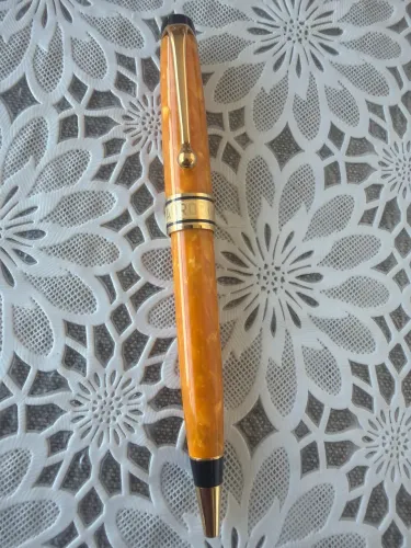 Caneta Aurora Optima - Sole laranja marmorizado