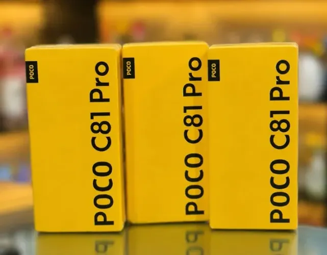 POCO C81 PRO 4G 128GB + 4RAM PRETO E GOLD LACRADO 999,90 A VISTA