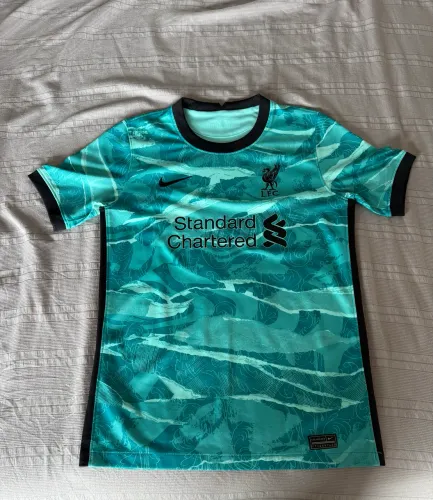 Camisa Liverpool Away 2019/20 Original Nike - Verde - Tamanho L infantil 