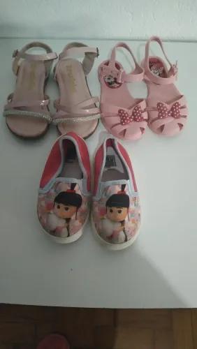 Sapatos infantis feminino 25