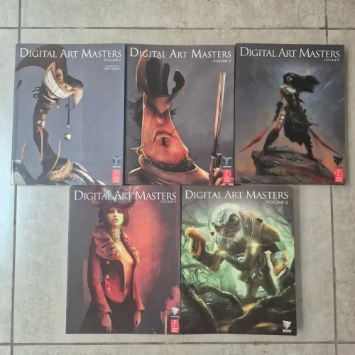 REVISTA DIGITAL ART MASTERS LOTE COM 5 INTACTAS RARAS
