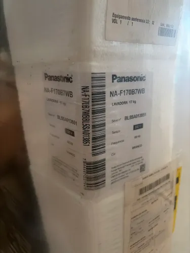 Máquina de lavar Parasonic, 220v, branca 