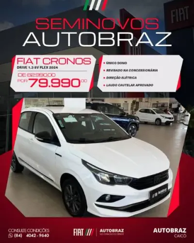 Fiat Cronos Drive 1.3 8V Flex 2024