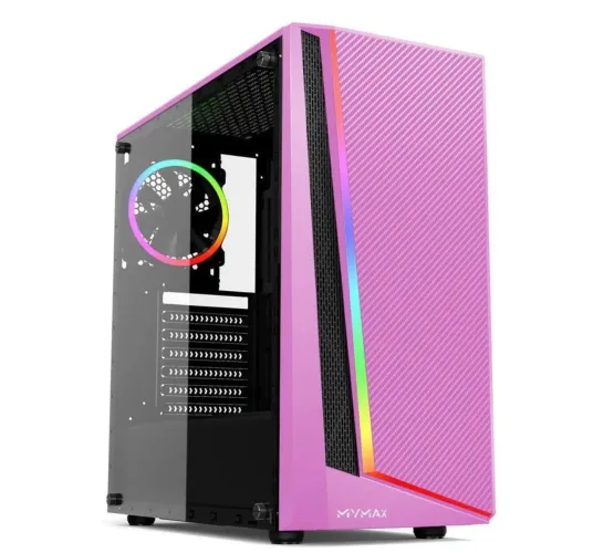 Gabinete de pc gamer rosa! Montado