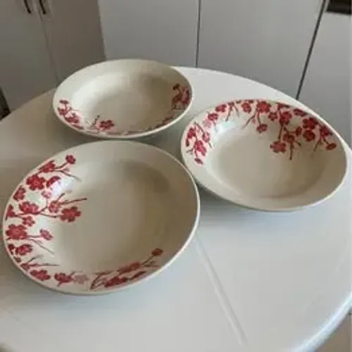 Conjunto 12x Pratos Fundos Cerâmica