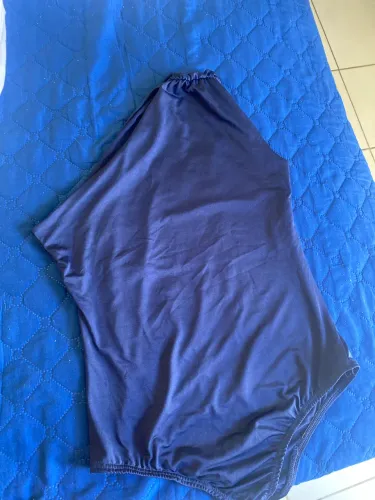 Body de ombro azul marinho 