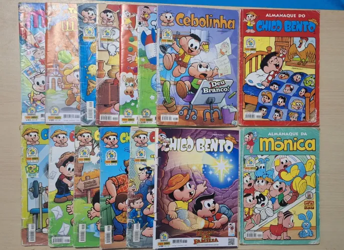 Lote 15 Gibis Turma da Mônica (Inclui 2 Almanaques)