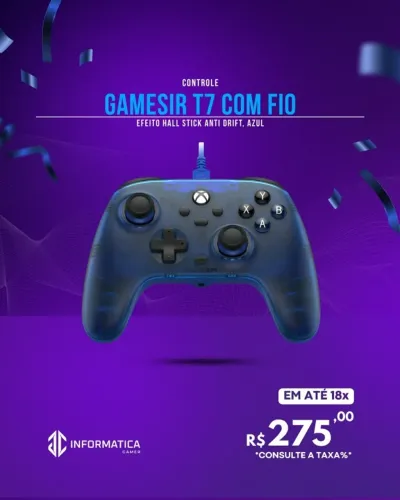 CONTROLE GAMESIR T7 COM FIO