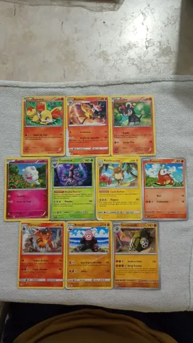 Lote de cartas Pokémon a partir da 6a geração