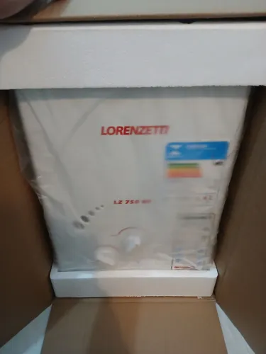 Aquecedor a gàs GN Lorenzetti LZ 750 BP vazão 7.5 litros