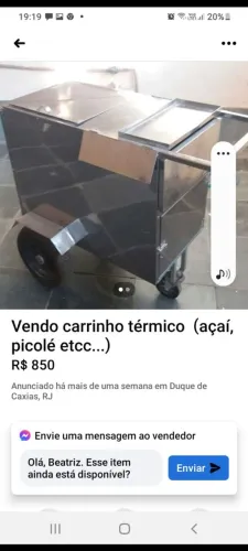 Carrinho térmico 