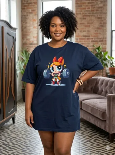 Camiseta estampada plus size G1/G4