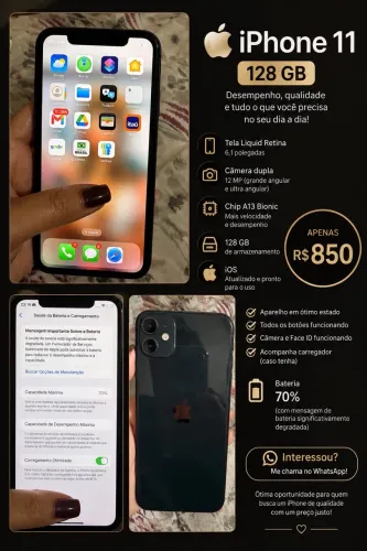 iPhone 11 com CAIXA , apenas marcas de uso