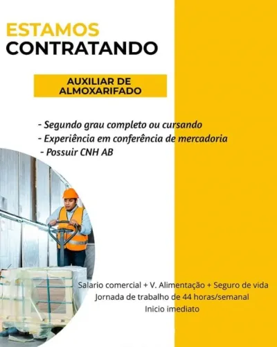 Auxiliar de Almoxarifado