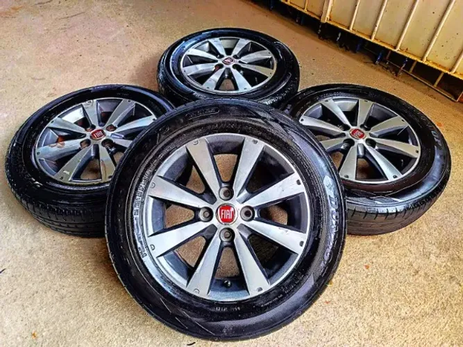 Rodas Aro 14" Fiat Siena Elx Originais C/Pneus - Aceito Cartão