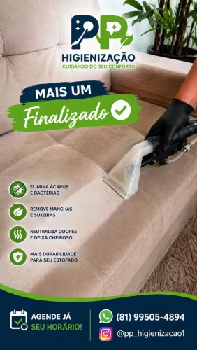 HIGIENIZAÇÃO DE ESTOFADOS