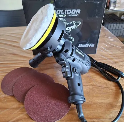 Polidor e Lixadeira Elétrica 127V com 3 Disco de Lixa de Brinde Produto Novo