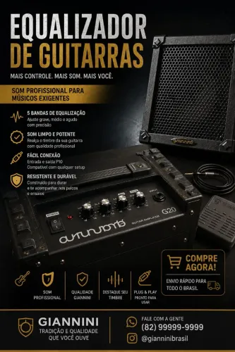 Vendo um equalizador de guitarra
