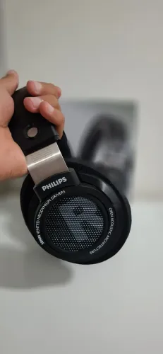 Headphone Philips SHP9500v Open-Back + Cabo KBEAR 1,4m + Cabo original 3m