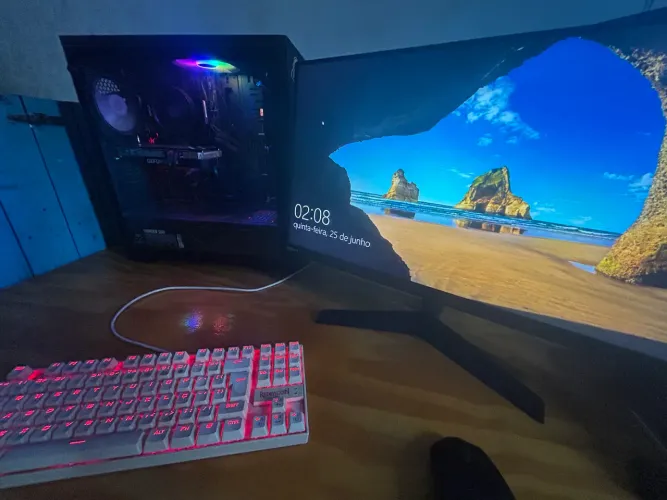 PC Gamer Ryzen 5 5500 + RTX 3050 8GB + 16GB RAM + SSD NVMe + HD 1TB