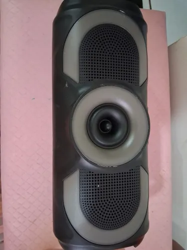 Caixa de som com Bluetooth  som potente RGB LED grande som alto tws portátil  USB FM