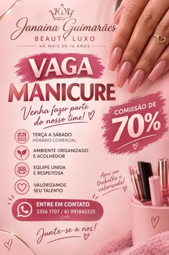 Vaga para manicure