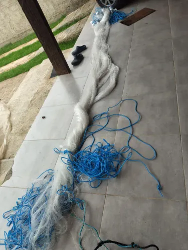 Rede de pesca pronta Grilon  pra sair hoje...