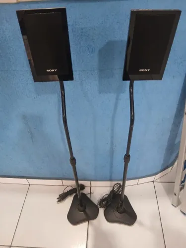 conjunto de caixas sony com pedestal