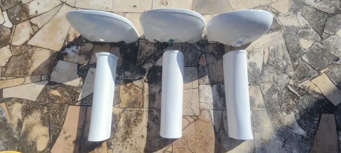 3 pias com coluna