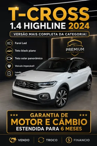 Volkswagen T-Cross Highline 1.4 TSI Flex 16V 5P AUT 2024