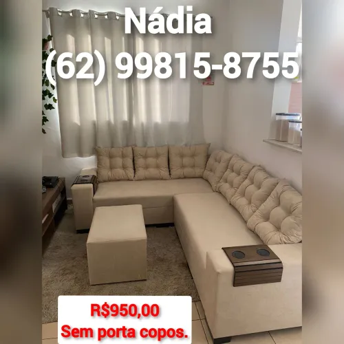 SOFÁ 6 LUGARES BEGE 1.90X2.35 disponível