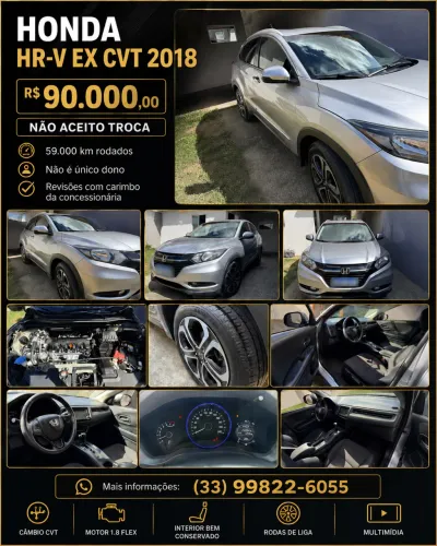 Honda HR-V EX 1.8 Flexone 16V 5P Aut. 2018