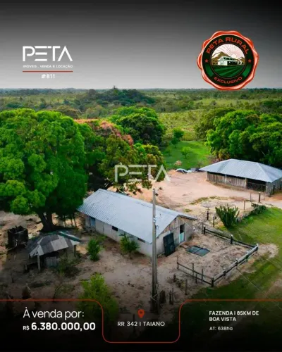 Fazenda à Venda, Área Rural de Boa Vista - Boa Vista