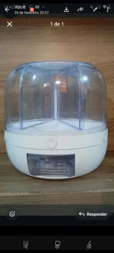 Dispensador de grãos e arroz giratório 360°