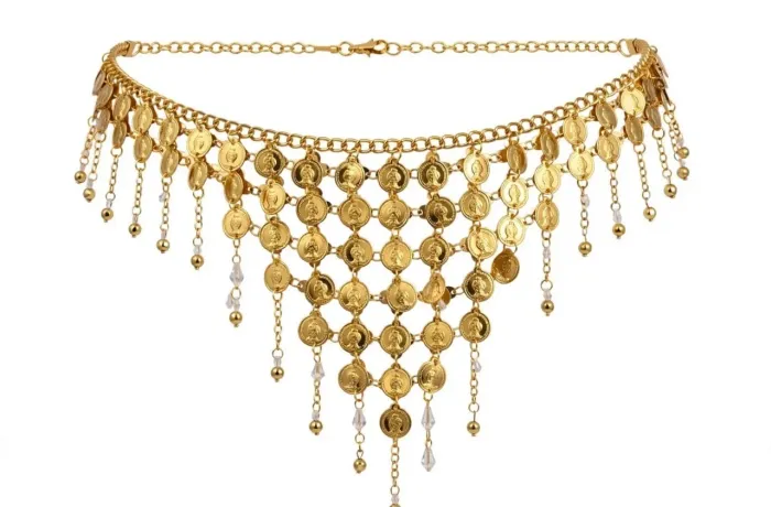 Cinto dourado brilhoso - Novo