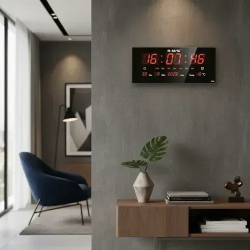 Relógio De Parede Led Digital B-max