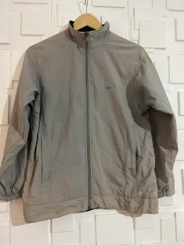 Jaqueta Corta-Vento Nike Vintage Anos 2000 (Y2K) - Cinza