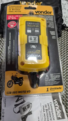 Carregador inteligente de bateria pra moto 