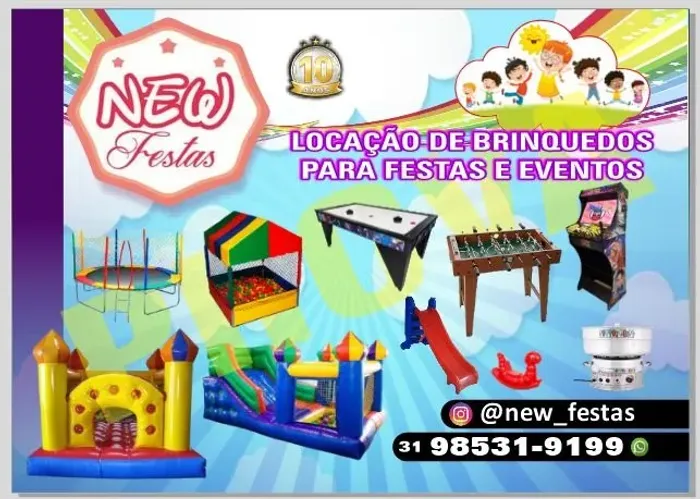 Locação de brinquedos para festas e eventos