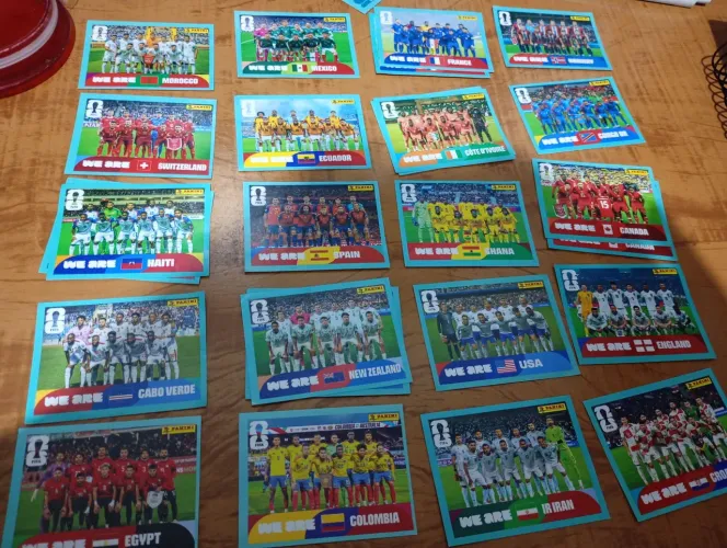 Figurinha de times perfilados, Copa do Mundo 2026