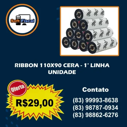 RIBBON 110X90 CERA - 1° LINHA