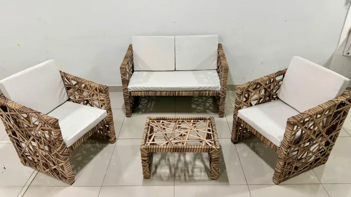 Conjunto sofá para área externa