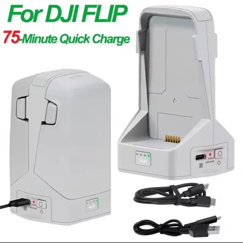 Hub carregador DJI Flip para duas baterias