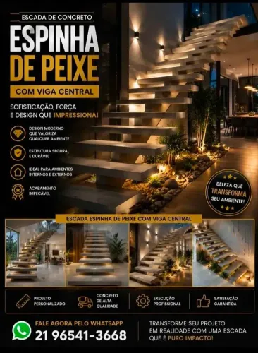 Escada de concreto 