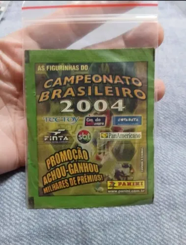 Envelope/pacotinho de figurinhas do Campeonato Brasileiro 2004 - LACRADO