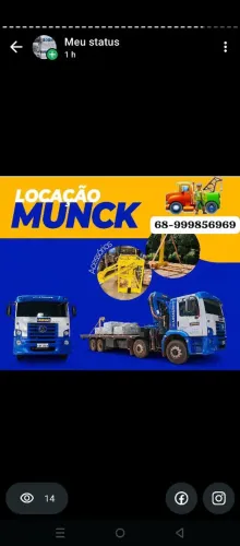 Serviço de munck e empilhadeira 