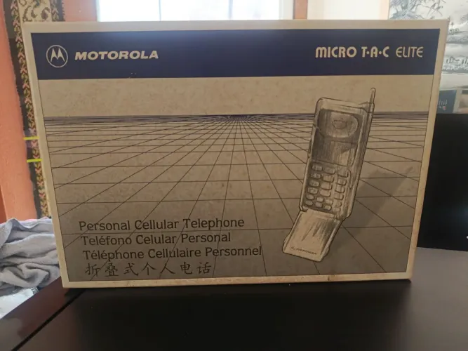 Caixa Motorola Elite com acessórios Recarregador de Mesa