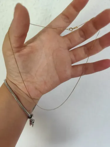 Colar + pingente ponto de luz em ouro 750 quilates 