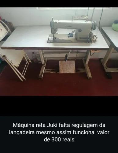 Máquinas de costura e assessórios de feira