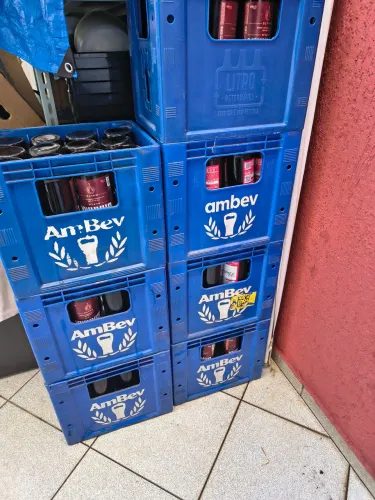 Vasilhame de cerveja 1 litro com caixa